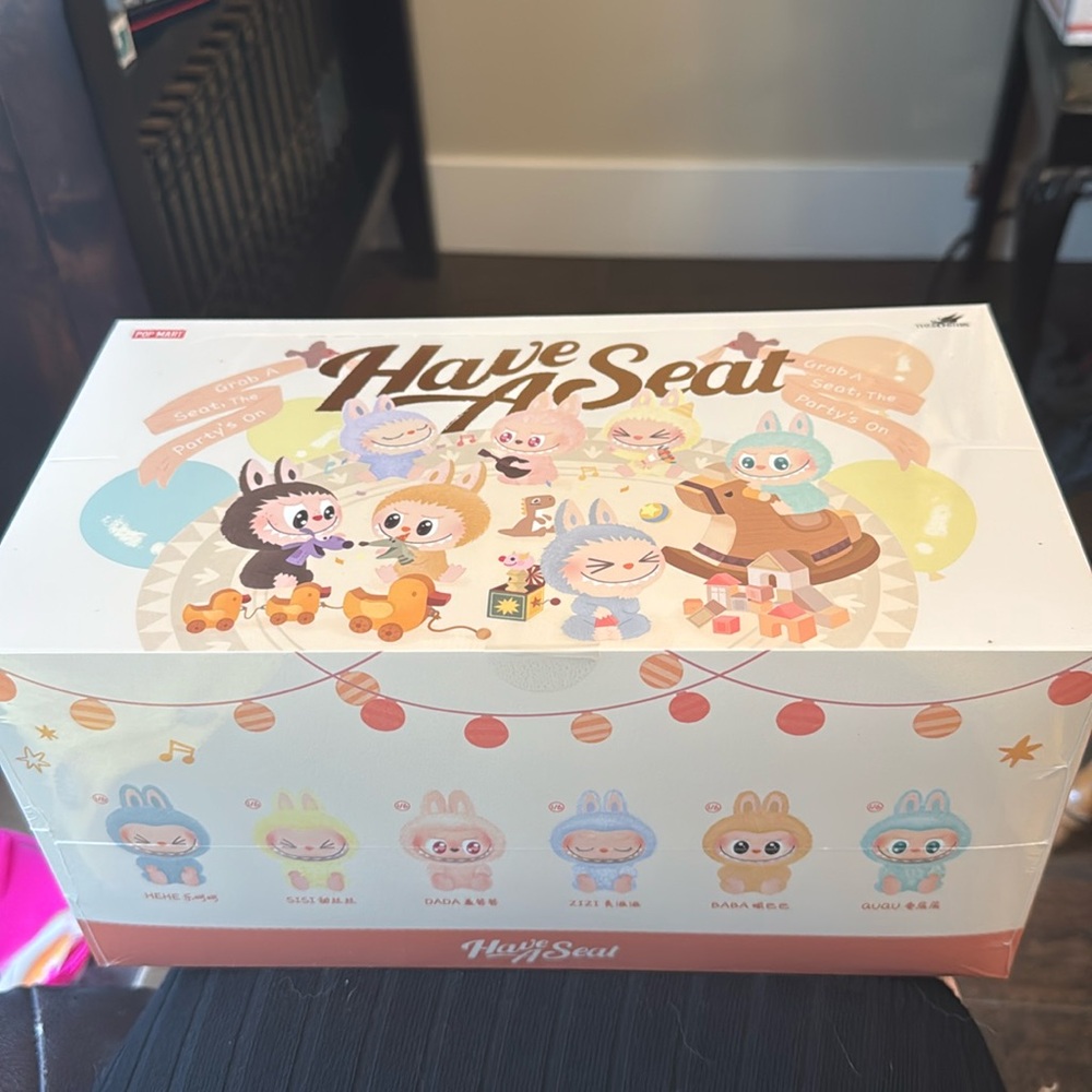 Popmart Have a Seat Vinyl Plush Pendant Sealed Set - Unopened - Set of 6